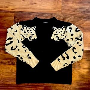 Cheetah print sweater